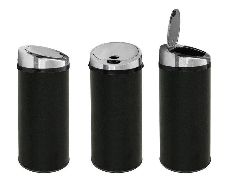 Fine Living Sensor Dustbin Round 30 Litre - Black