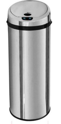 Fine Living Sensor Dustbin 50 Litre - Round Stainless
