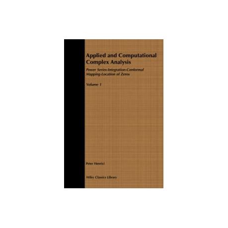 Applied and Computational Complex Analysis, Volume 1 | Shop Today. Get it  Tomorrow! | takealot.com