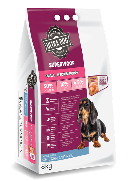 Ultra Pet - Superwoof Puppy Small &amp; Medium Breeds 8kg