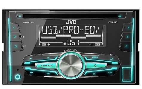 JVC KW-R510 Double Din Mp3 CD with USB/AUX