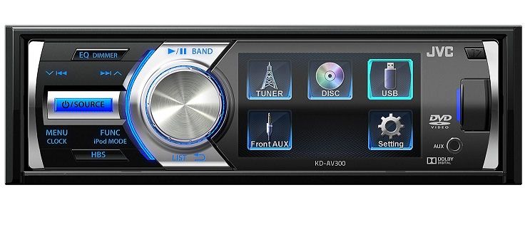 JVC KD-AV300 Mp3/DVD with 3 Inch Display Screen