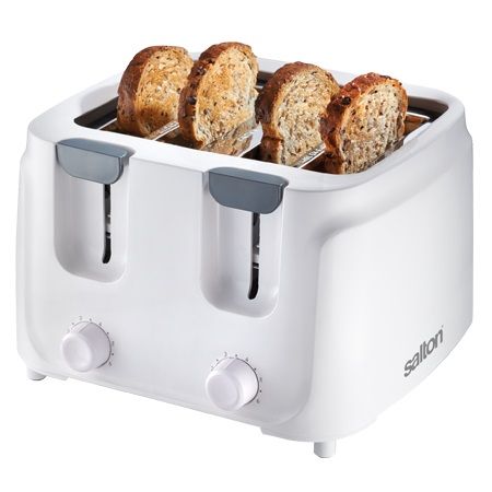 Salton Cool Touch - 4 Slice Toaster - White