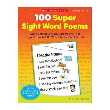 100 Super Sight Word Poems Grades Prek 1 Easy To Read Reproducible Poems That Target Teach 100 Words From The Dolch List Buy Online In South Africa Takealot Com