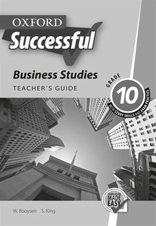 Oxford successful business studies CAPS : Gr 10: Teacher's guide