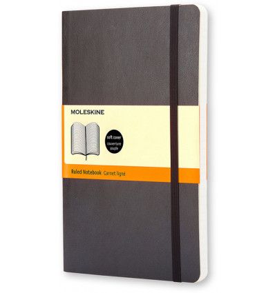 Moleskine Soft Black Large Ruled (A5 Softcover)