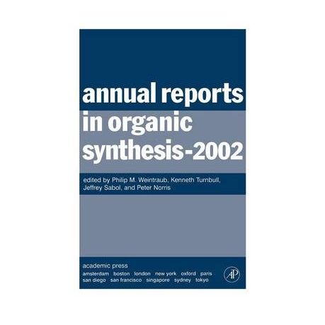 Annual Reports in Organic Synthesis