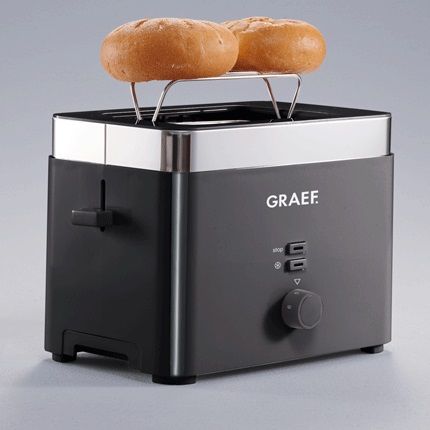 Graef - 2 Slice Toaster - Black