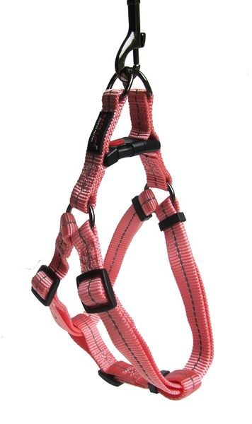 Dogs Life - Reflective Supersoft Webbing Harness - Pink - Small