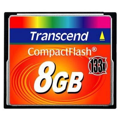 Transcend 8GB CompactFlash 133 Memory Card TS8GCF133