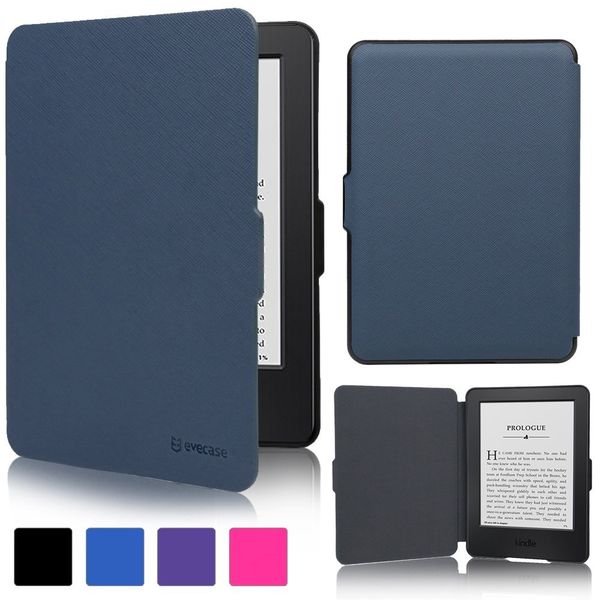Dark Blue Magnetic Case / Cover for Amazon Kindle Touch 6" (2014 model)