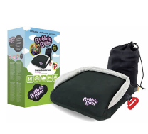 BubbleBum Booster Seat Black and Silver
