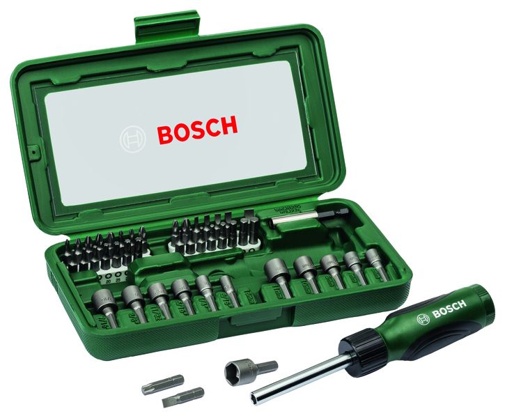 Bosch - Ratchet Socket &amp; Drive Bit Set - 46 Piece