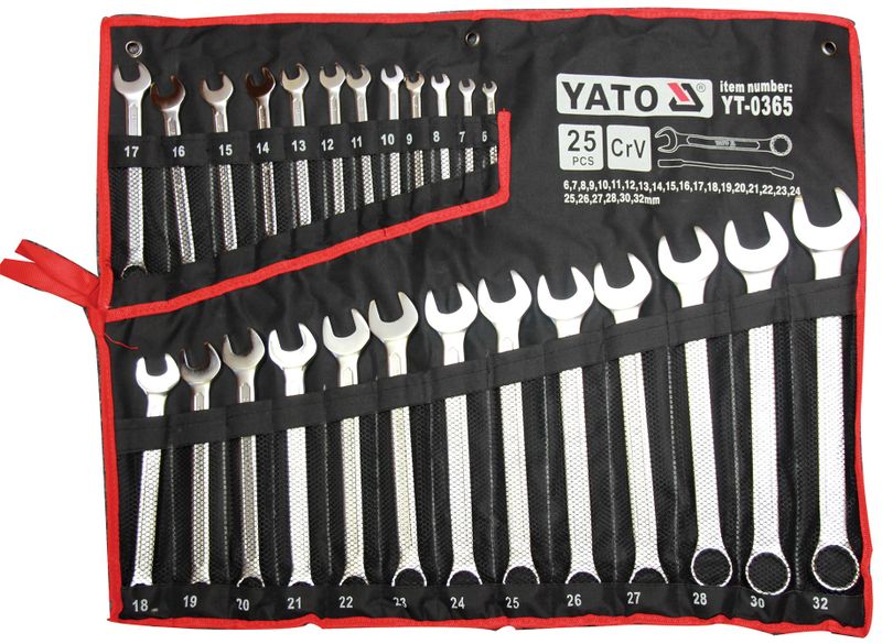 Yato - Spanner Combination Set - 25 Piece (6-32)