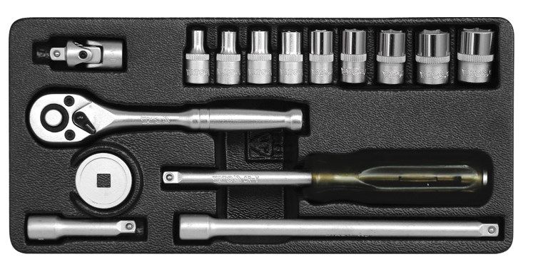 Yato - 1/4" Socket Set in Metal Case - 15 Piece