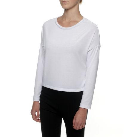 Long Sleeve Top in Winter White 