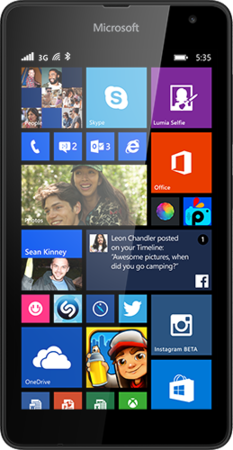 Nokia Lumia 535 8GB Single Sim Black - 2G Only