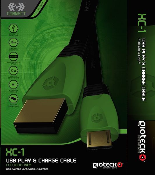 Gioteck - Xbox One XC-1 Play and Charge Cable