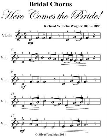 Bridal Chorus Here Comes The Bride Easy Violin Sheet Music Ebook Bridal Chorus Here Comes The Bride Easy Violin Sheet Music Ebook Loading Zoom