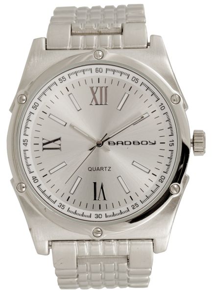 Bad Boy Metal Frost Analogue Watch in Silver