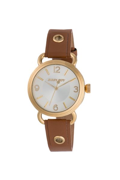 Sissy Boy Ladies Leather Heritage Watch in Brown