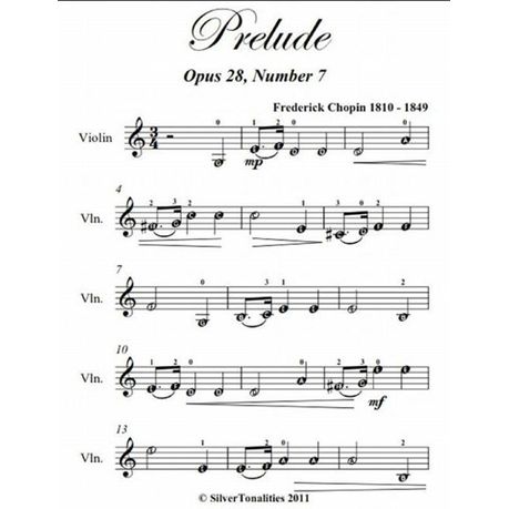 Prelude Opus 28 Number 7 Easy Violin Sheet Music Ebook Buy Online In South Africa Takealot Com