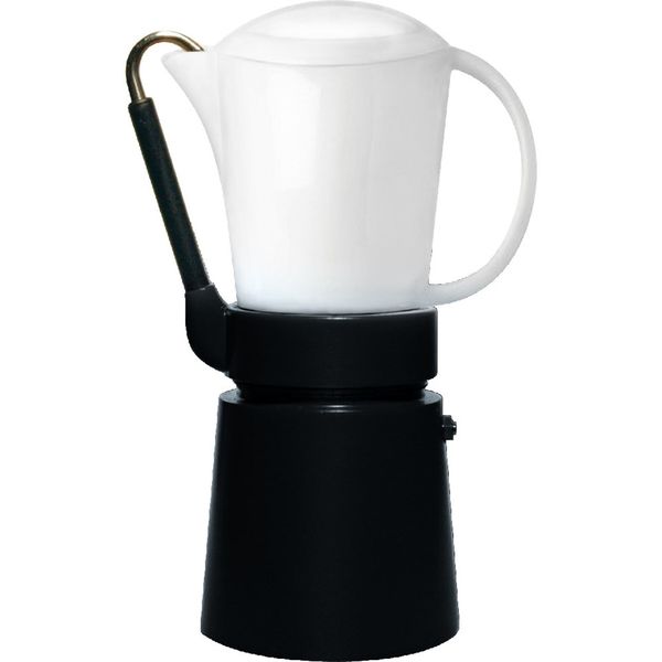 Aerolatte Cafe Porcelain Stove Top Espresso Maker - Black