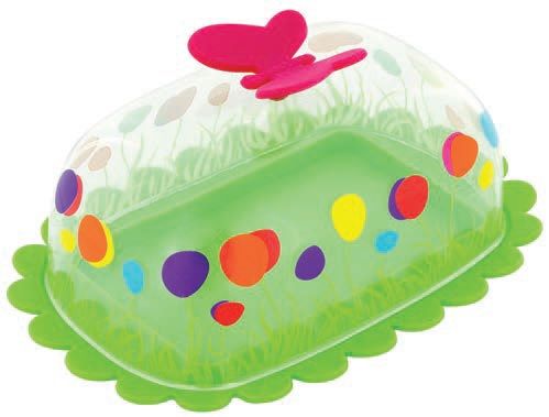 Pylones - Green Butterfly Butter Dish