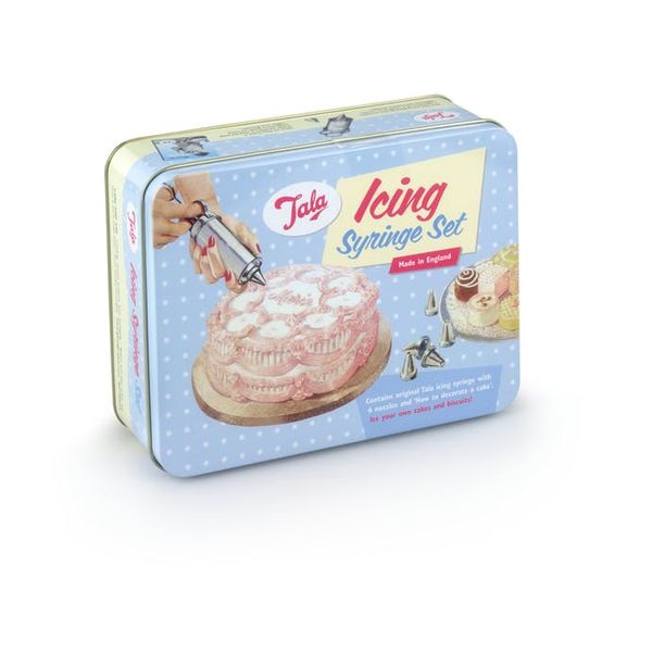 Tala Originals 1950's Icing Syringe Set - Blue Tin