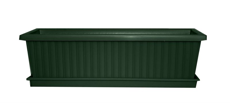Sebor - Window Box and Saucer Set Green - 50cm
