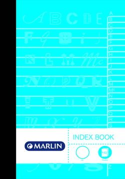 Marlin 192 Page A5 Manuscript Index Book (5 Pack)