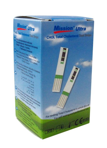 Acon Mission Ultra Cholesterol Test Strips - 25's