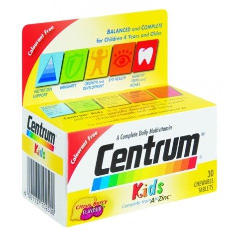 Centrum Kiddi Chewable Tablets - 60's