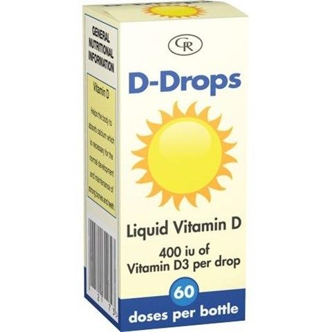 D-Drops - Liquid 500iu Vitamin D3 Supplement Drops - 30ml