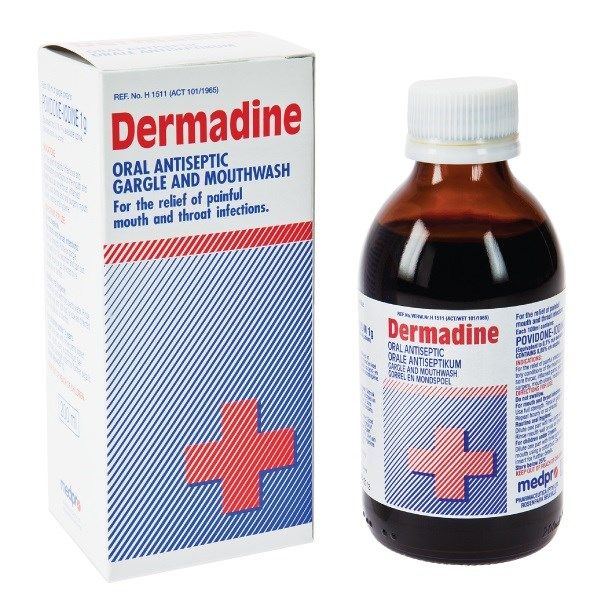 Dermadine Oral Gargle - 200ml