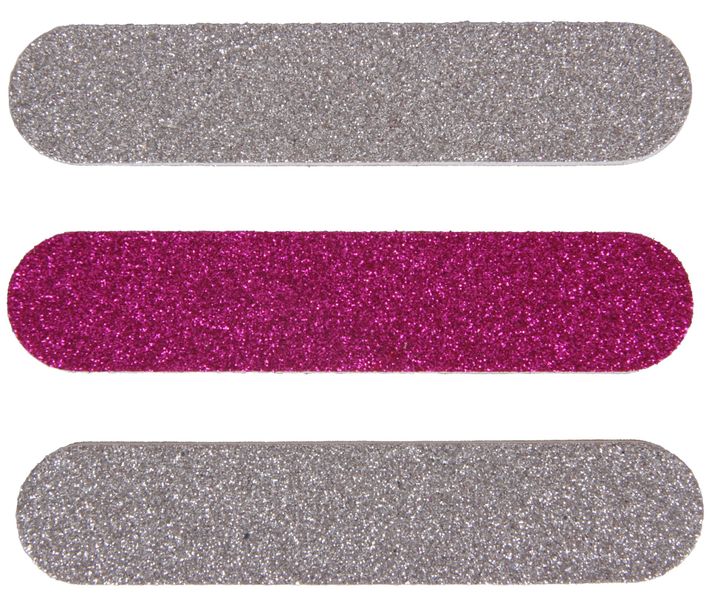 MY Cosmetics 3 Pack Mini Emery - Pink &amp; Silver