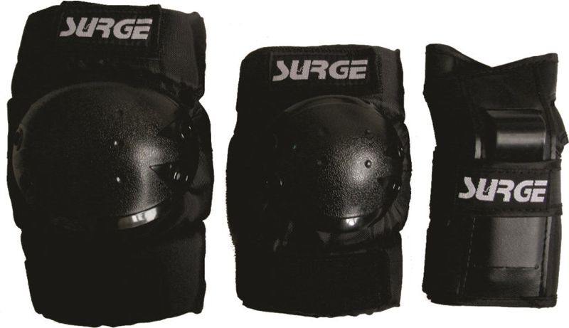 Surge Skateboard Protector Pad Combo - Black