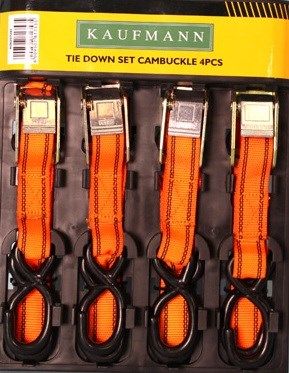 Kaufmann - Tie Down Set Cambuckle - 4 Piece