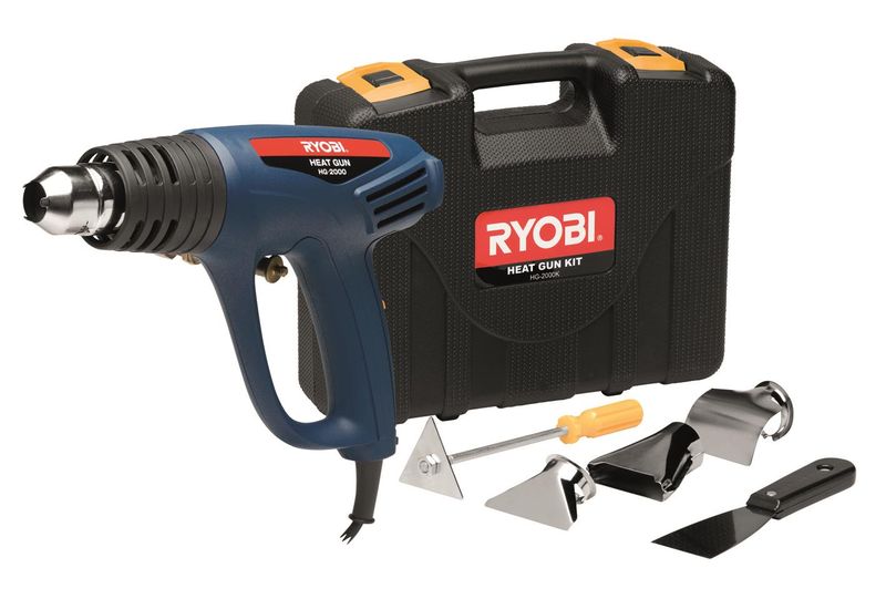 Ryobi - 2000W Heat Gun 2 Speed - Blue