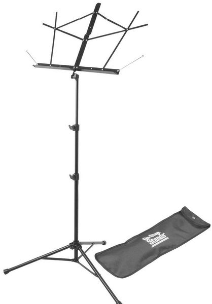 On Stage SM7222BB Tubular Tripod Base Sheet Music Stand with Bag - Black