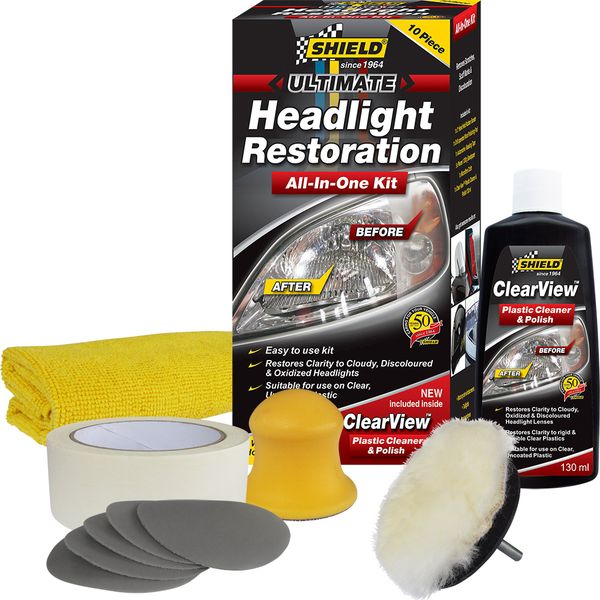Shield Headlight Restoration Kit Set of 10