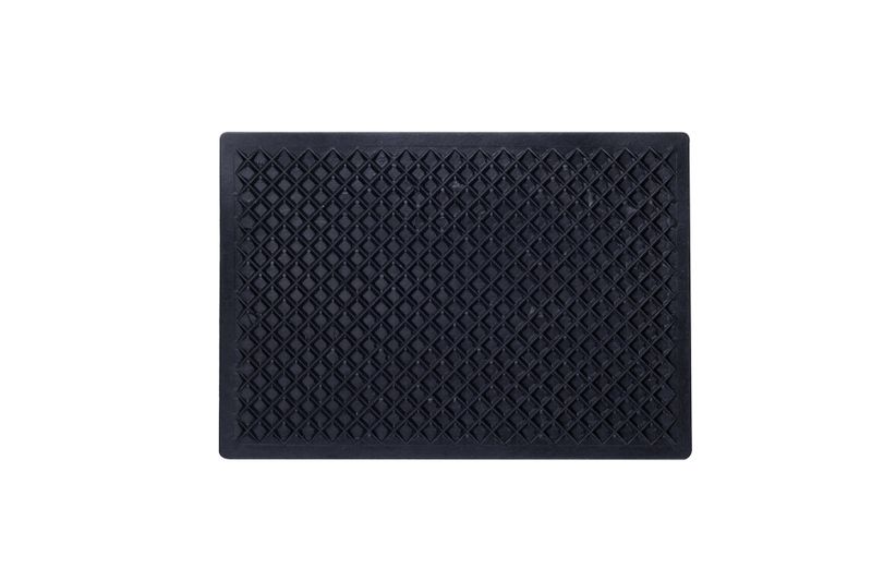 Moto Quip - Black Rubber Car Mat 29 x 43cm