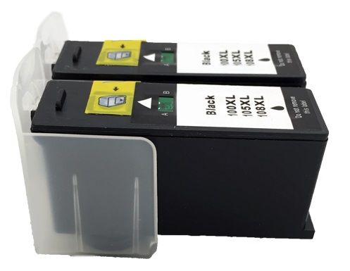 Lexmark 100XL / 14N1068 Black Ink Cartridge x 2 - Compatible