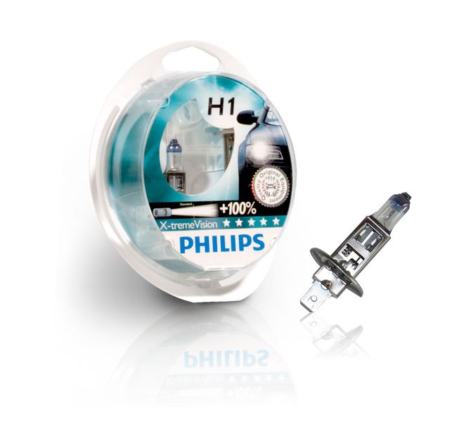 Philips X-Treme Vision H1 55w Headlight Bulbs