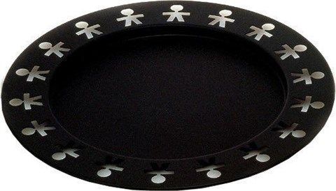 Alessi - 40cm Girotondo Round Tray - Black