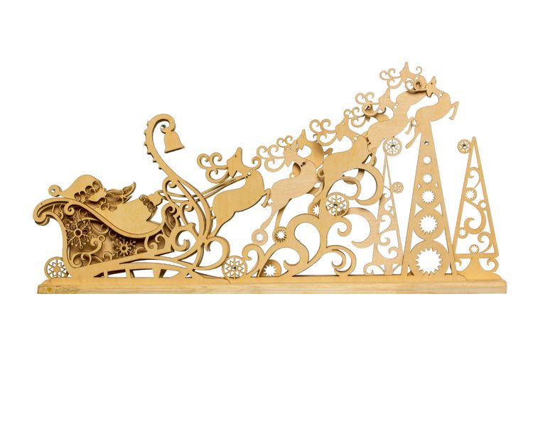 Flourish Santa &amp; Sleigh Master Piece