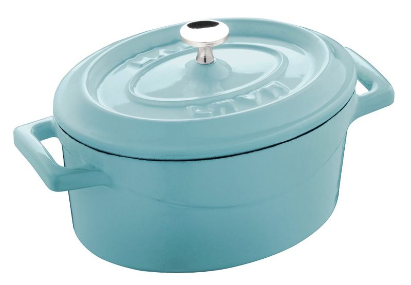 Lava Mini 0.42 Litre Oval Casserole - Turquoise