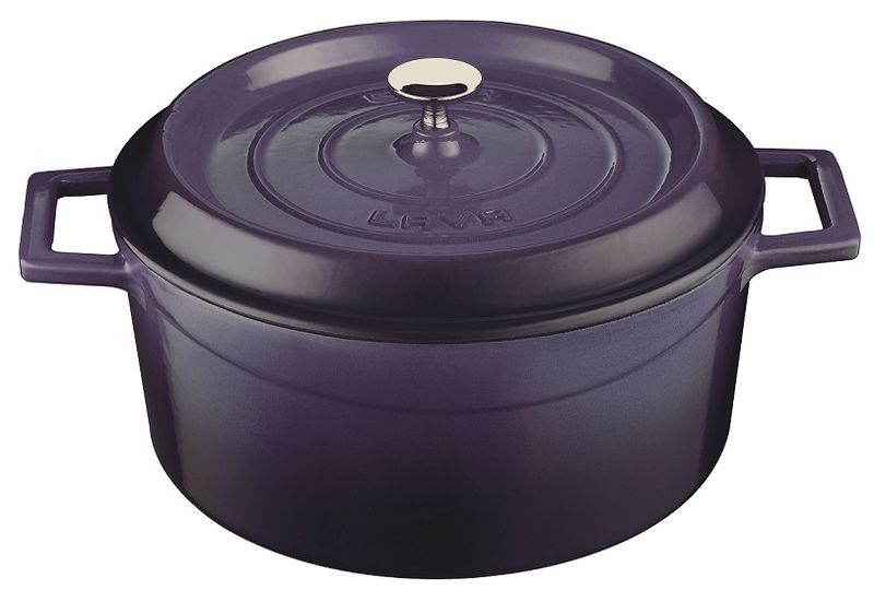 Lava 0.55 Litre Round Casserole - Red