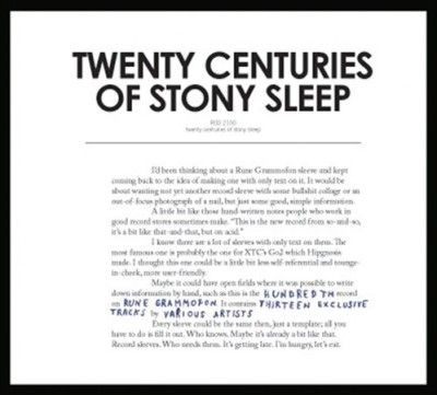 Various - Twenty Centuries Of Stony Sleep (Vinyl)