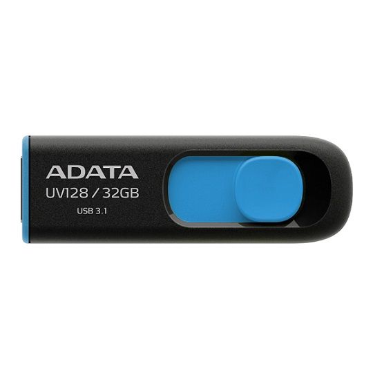 Adata UV128 USB 3.0 Flash Drive 64GB - Black &amp; Blue